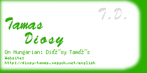 tamas diosy business card